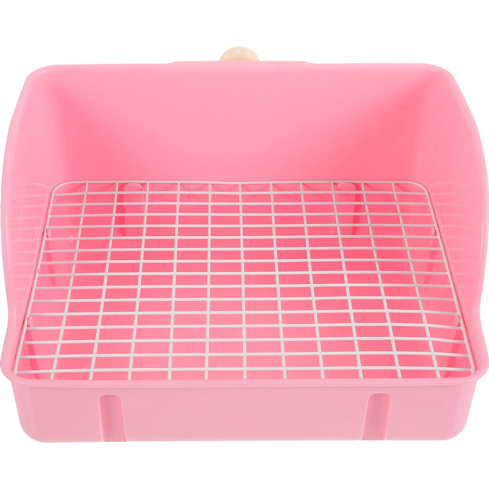 

Pet Toilet Box Plastic Large Litter Tray Rabbit Potty Trainer Easy Cleaning Small Animal Toilet Hamster Guinea Pig