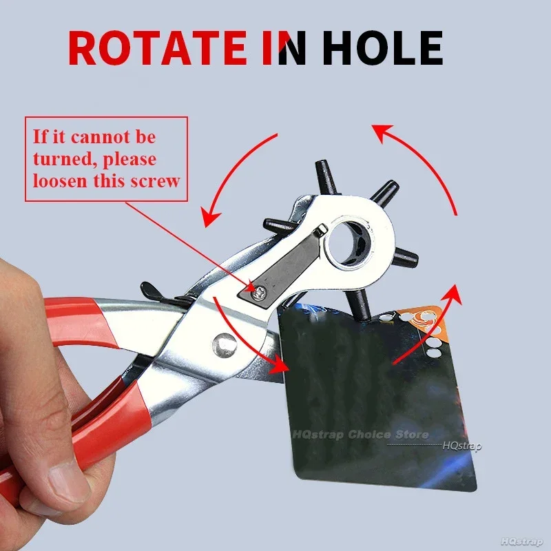 Multifunctional Belt Puncher Leather Hole Punch Leather Tools Ordinary Carbon Steel Punching Tool Belt Hole Puncher Crafts Tool