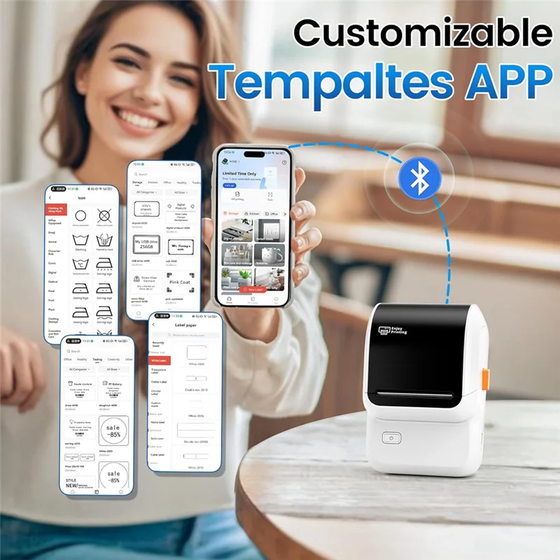

Exquisite-Label Maker,Bluetooth Label Maker Compatible With Mobile Phones And Computers,Inkless Portable Label Maker For Address