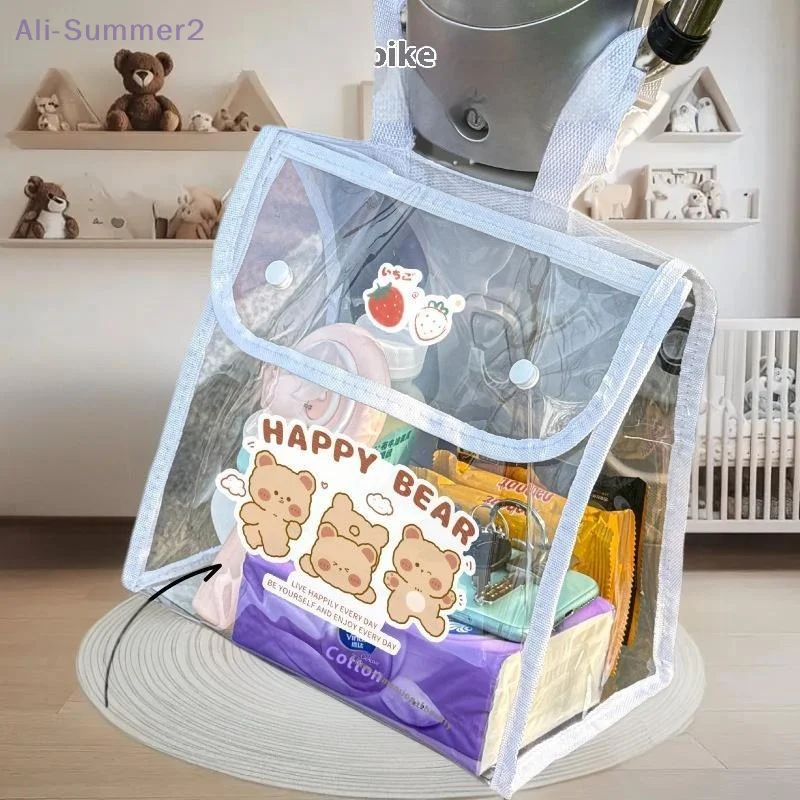 مركبة كهربية أمامية مقاومة للماء حقيبة للحمل بولي كلوريد الفينيل شفافة دراجة نارية تخزين جيب ركوب حقيبة التخزين #4