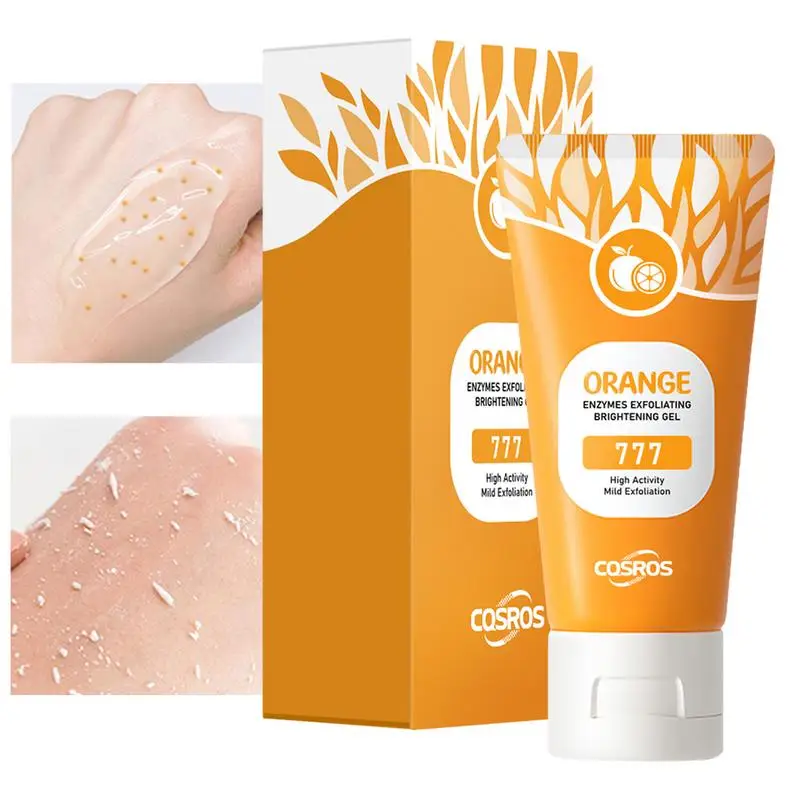 Orange Exfoliating Gel Dead Spot Remover Brighten Peeling Gentle Repair Scrub Whiten Hydrating Moisturizer Korean Skin Care 50g