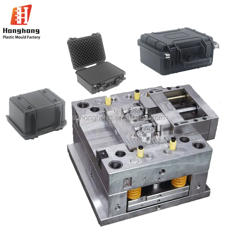 

Custom Injection Molded Anti-Pressure Shockproof Hard Plastic Tool Box Foam Interior Waterproof Drone Camera Phone Watch Lens HH