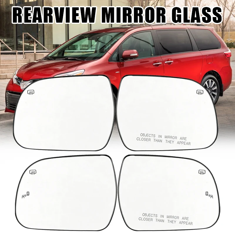 

Car accessories Rearview mirror Heated/Blind spot lens For Toyota Sienna 2010 2011 2012 2013 2014 2015 2016 2017 2018 2019 2020