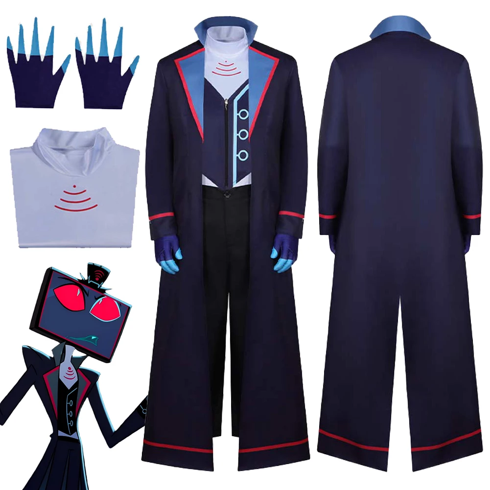 

S2 Hell Hotel VOX Cosplay Fantasy Gloves Coat Clothing 2025 TV Costume Disguise Halloween Adult Men Fantasia Party Outfits