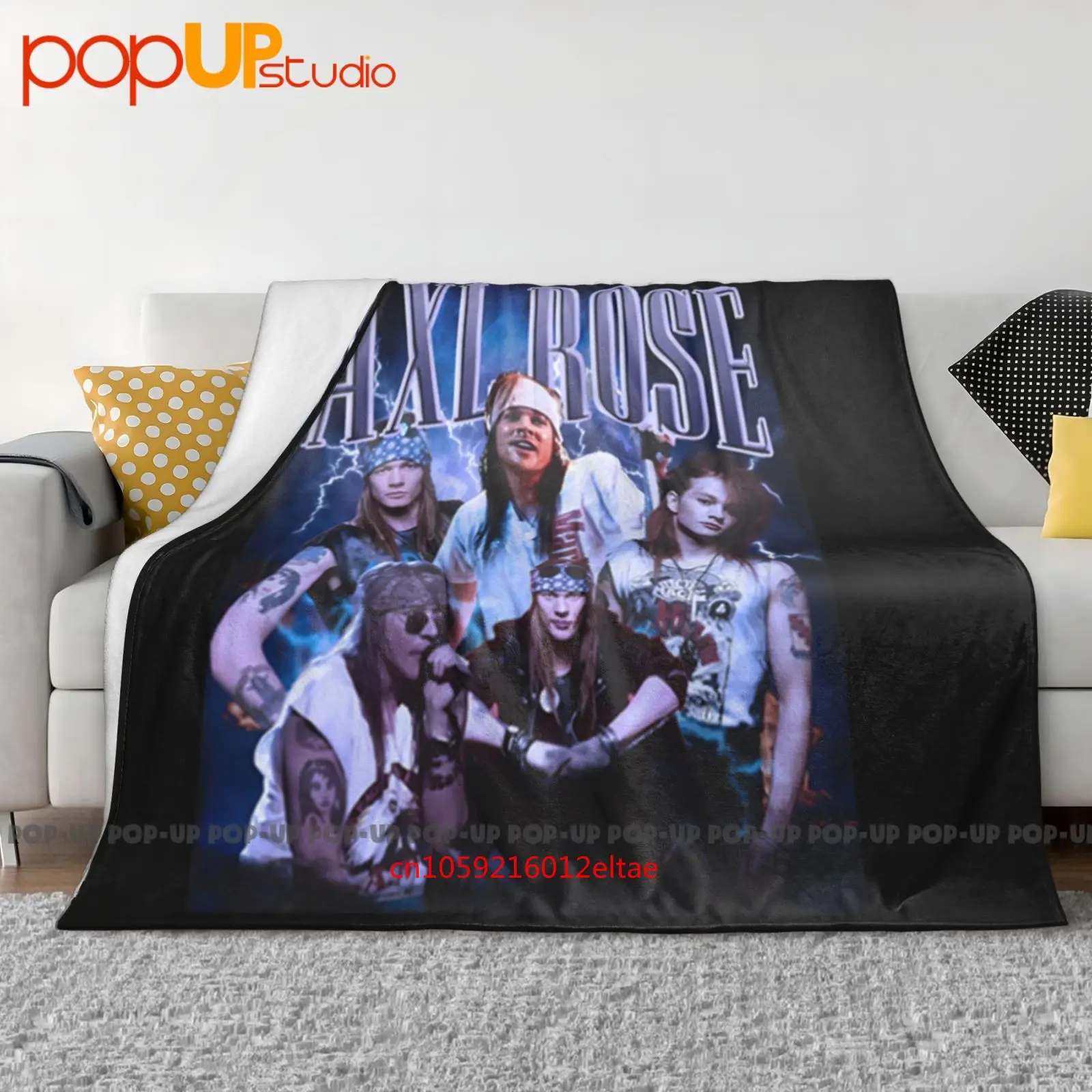 بطانية Axl Rose Fanart فائقة النعومة، غطاء أريكة شتوي، أغطية سرير