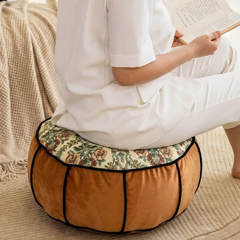 Jacquard Fabric Lazy Cushion Washable Non-slip Bottom Seat Cushion 10 Colors Available Warm and Cozy Home Leisure Cushion