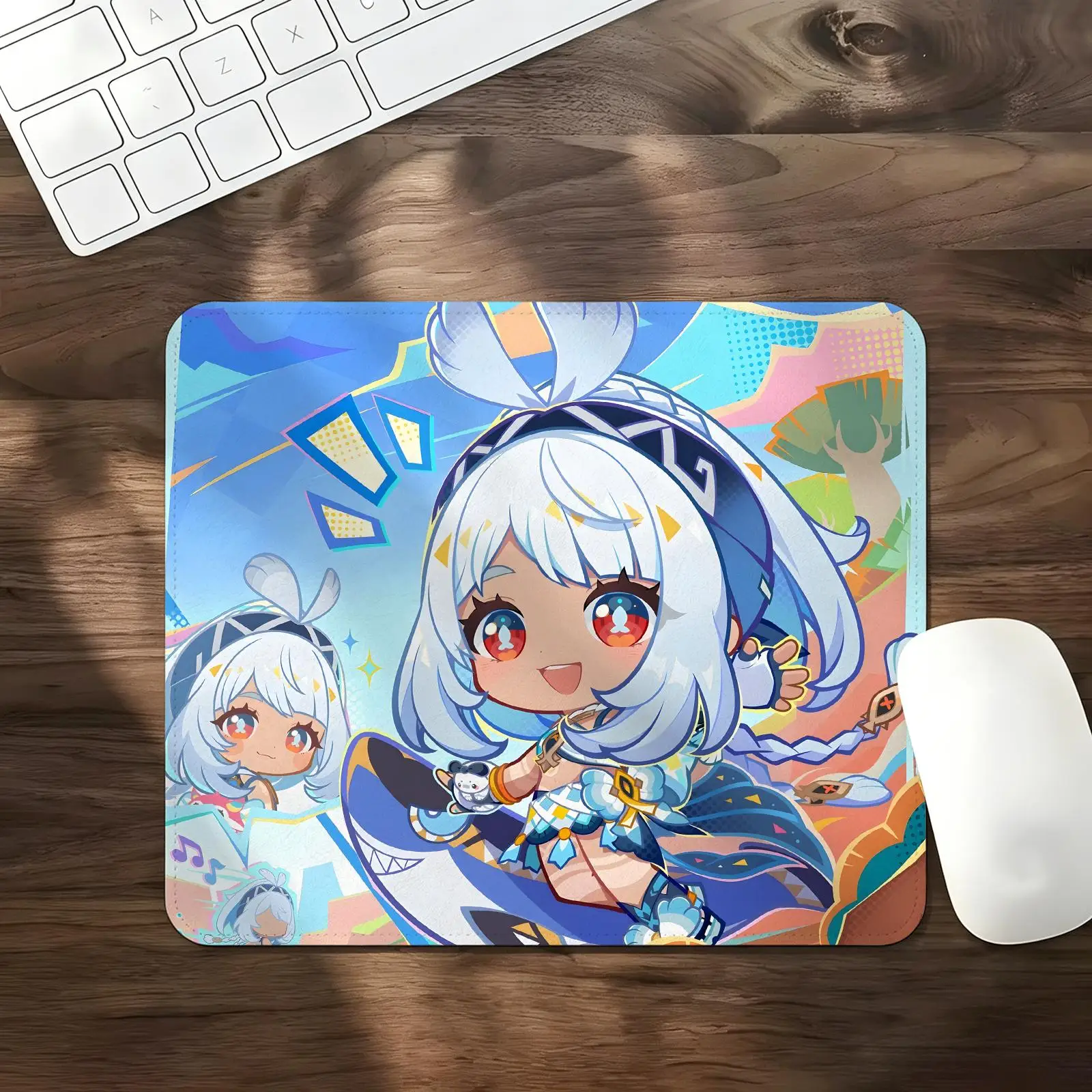 Mouse Pad Regular gaming mouse pad Office mouse pad Genshin Impact Mualani Laptop desk mat Stitched edge S/M/L size mouse pad