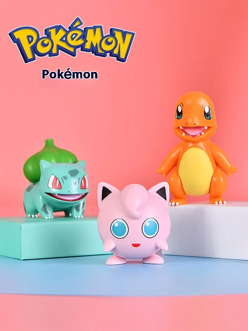 Pok É Mon Figurine Modèle Pikachu, Pok É Mon Génie, Ornement Tortue, Jouets, Peuvent être Collectés et Offrés comme Cadeaux aux Enfants