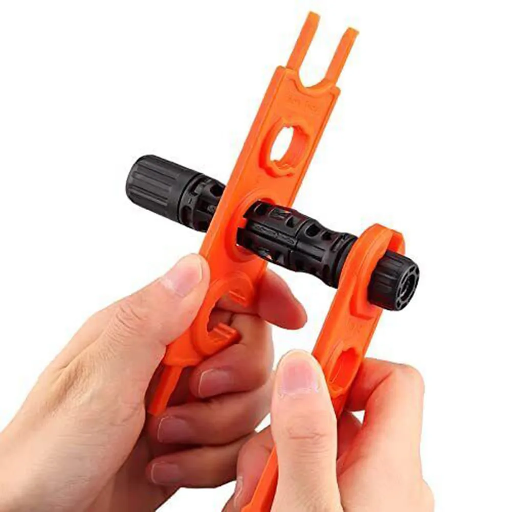 1 Set Solar Socket Wrench Orange Stable Quality Wear Resistant Light Weight Non slip Portable Home Improvement