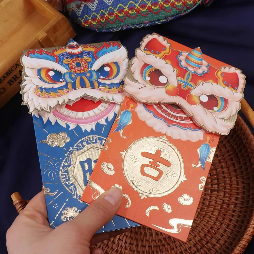 

2024 New Year Packet Red Envelope Dragon Pattern Best Wishes Blessing Bag Luck Money Bag Good Luck HongBao New Year Gifts