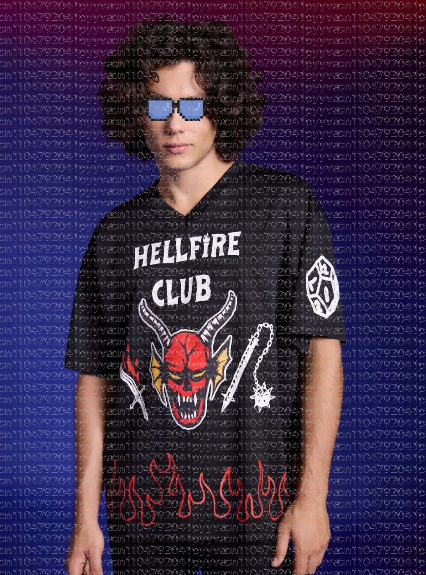 

2026 New Men's Shirt Tv Movie Same Style Flame Style 3D Printed T-Shirt Casual Sports Role Playing Quick Drying Top