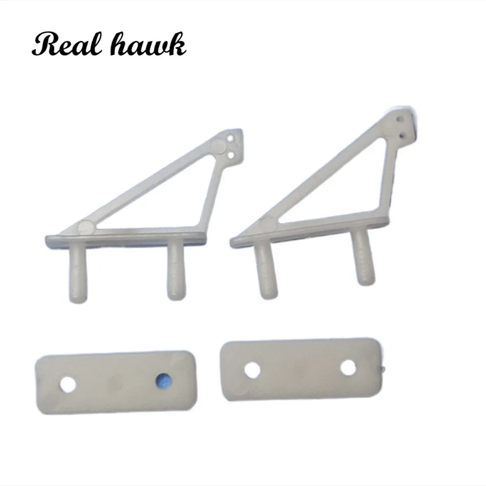 10 Pcs Nylon Twin Needle Pin Horns 2 Hole RC Airplanes Parts Electric Planes Foam Model Accessories