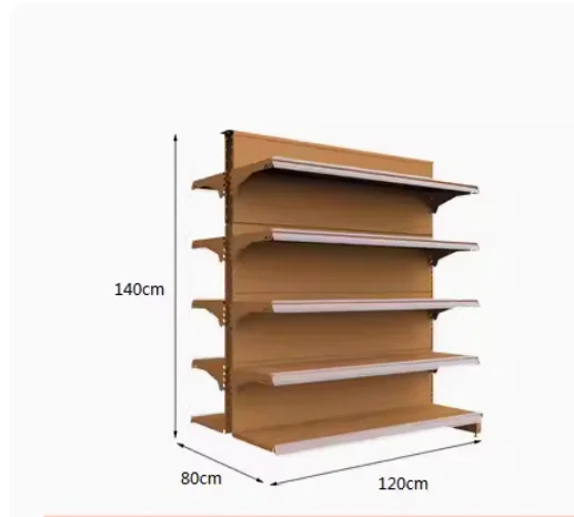 Supermarket shelf snack store kiosk Convenience store single-sided multi-layer beverage snack food display stand