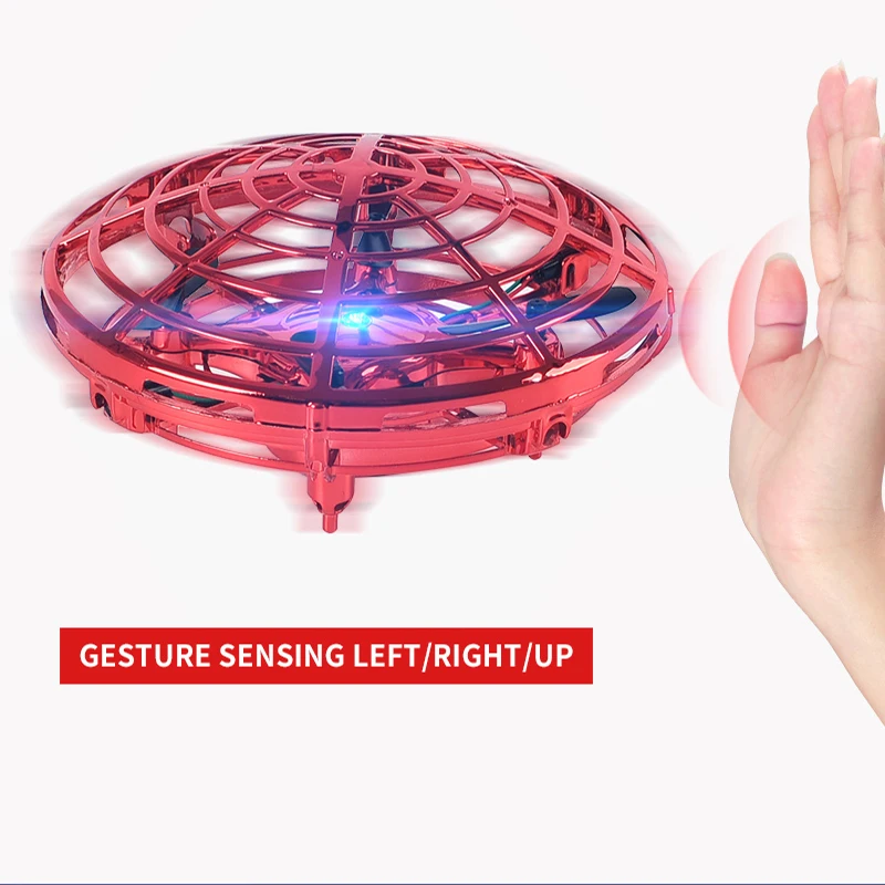 Mini Dron UFO teledirigido, helicóptero de inducción de detección manual, modelo eléctrico portátil, cuadricóptero flayaball, drohne Tos, regalo para niños