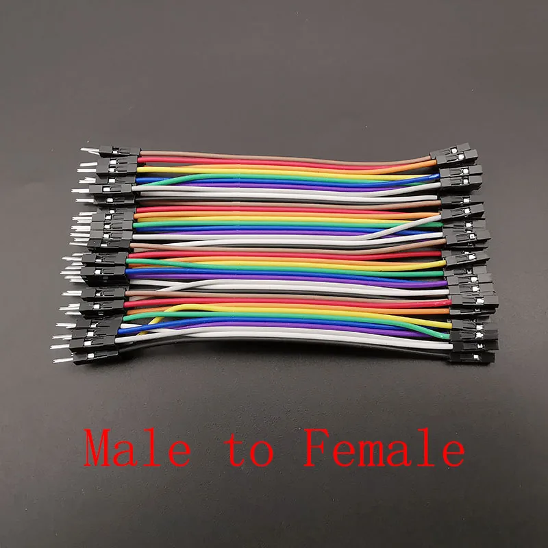 Überbrückungskabel, 10/20/30/40 cm, 40-polig, Stecker auf Stecker/Stecker auf Buchse/Buchse auf Buchse, Überbrückungsdraht, Steckbrettkabel für Dupont Arduino DIY