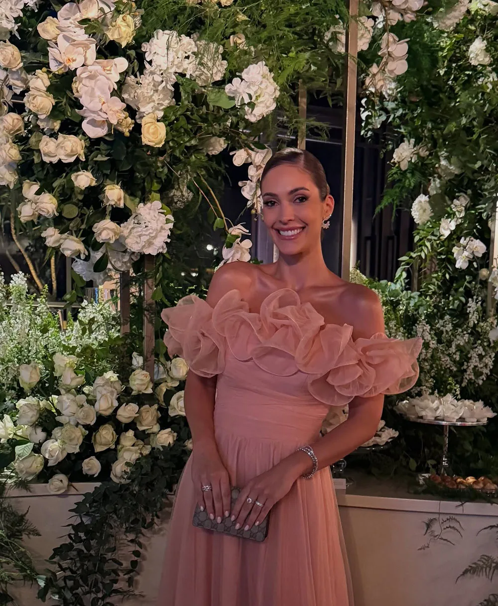 Msikoods vestido Formal rosa 2025, vestido sin tirantes para invitados de boda, vestido de fiesta, vestido de graduación de línea A, vestidos de noche personalizados para mujer