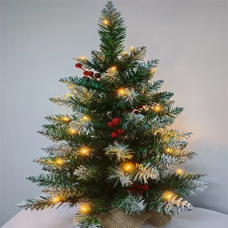 45/60cm Mini Christmas Tree Festival Decoration Small Tree Gifts Party Supplies Home Desktop Ornaments Arbol De Navidad New Year