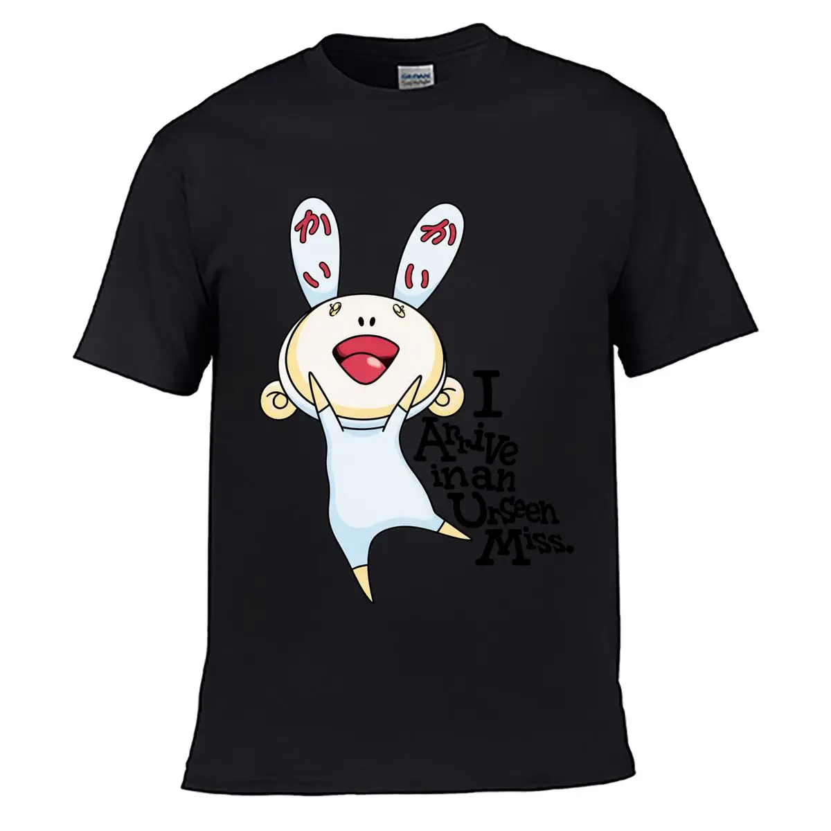 I Arrive In An Unseen Miss Rabbit Illustration Street Loose Simple Tee