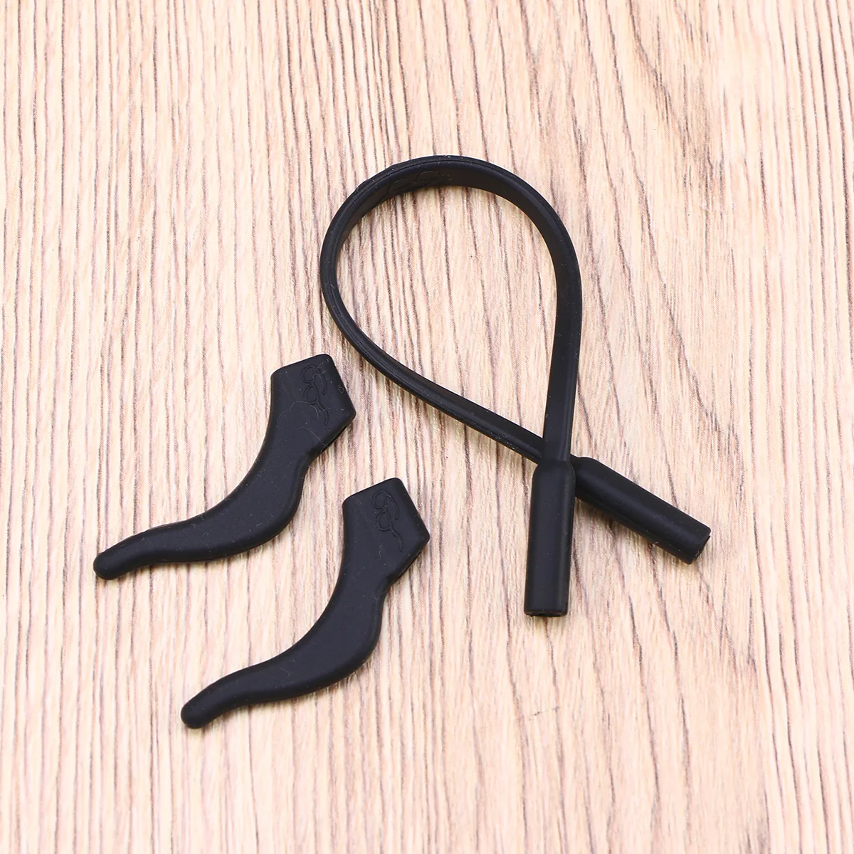 

Glasses Retainer Universal Fit Silicone Eyeglasses Strap and Ear Hook Grip Anti-Slip Safety Holder for Kids Black