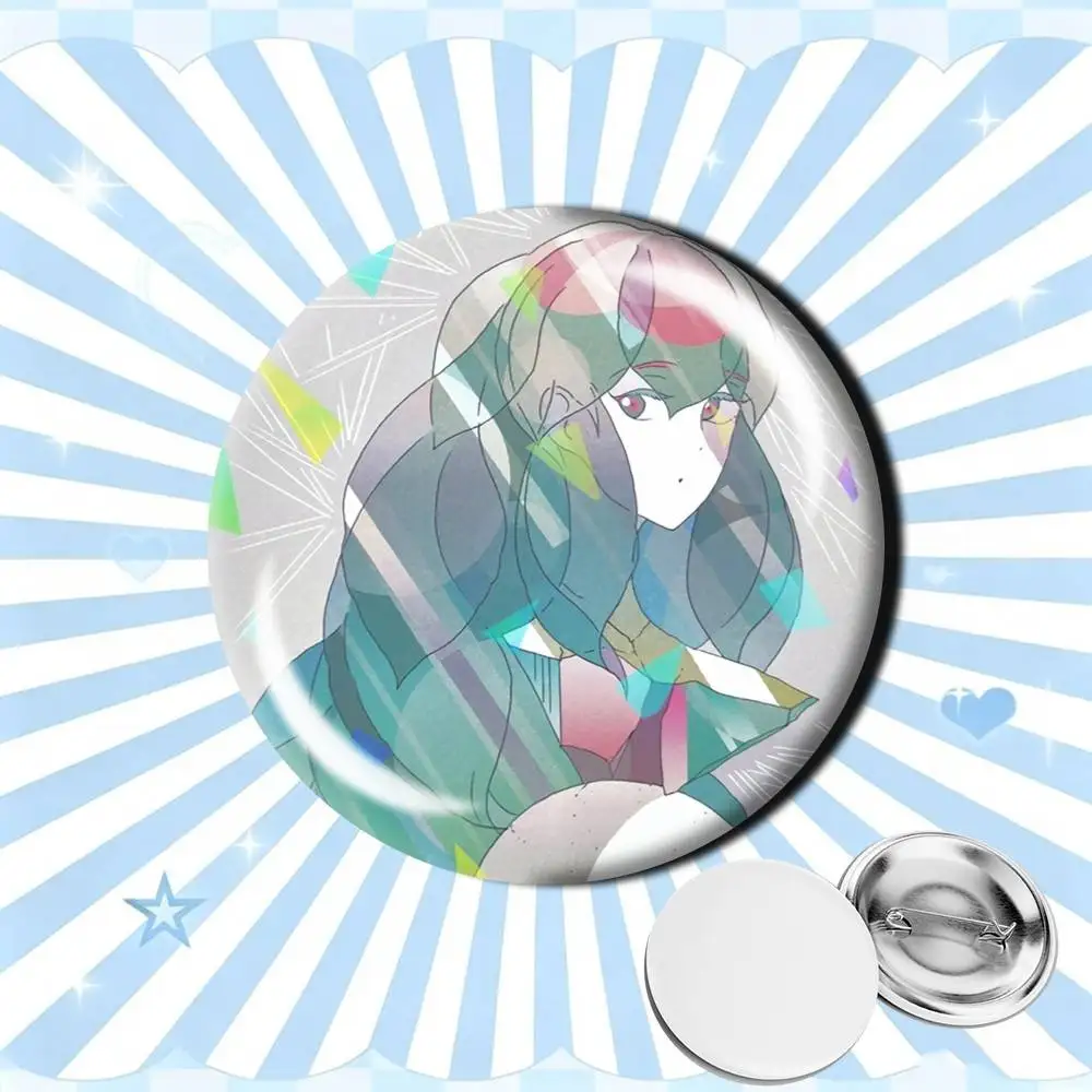 L-Land of-the L-Lustrous Merch 25 32 44 58 75mm Badges Personalized Round Brooches Pins Accessory Customizable