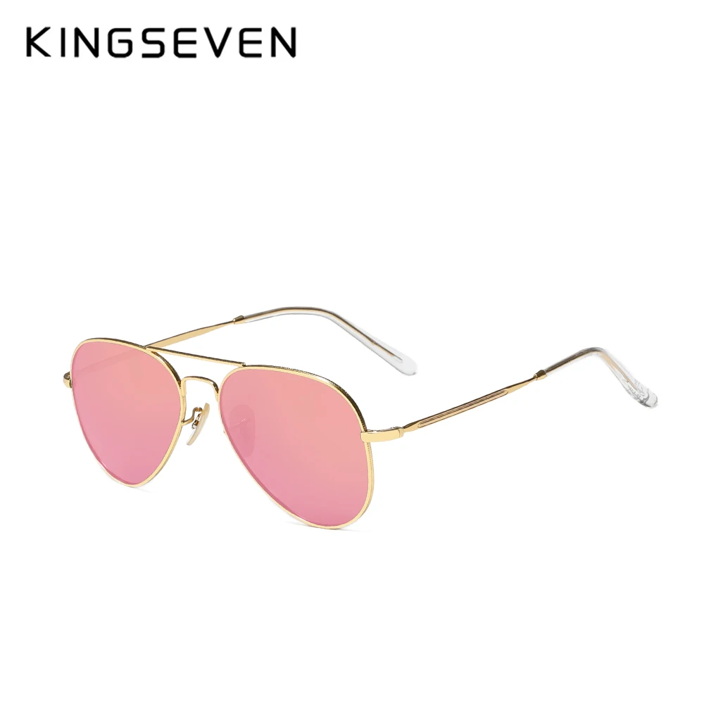 KINGSEVEN Fashion UV400 Men‘s Sunglasses Polarized Women Square Alloy Frame Anti-glare Glassses Lady Leisure Glasses