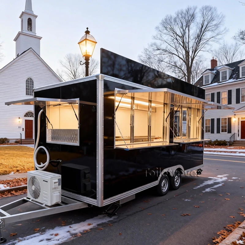 

Полнофункциональный передвижной фуд-трейлер/фудтрак стандарта США/Великобритании для мероприятий на открытом воздухе