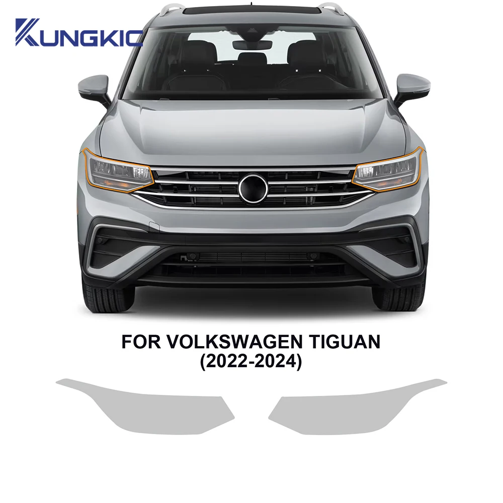 Dla VOLKSWAGEN TIGUAN 2022 2023 2024 Reflektor tylny Folia B Słupki samochodowe Folia ochronna przed przebiciem Przezroczysta TPU