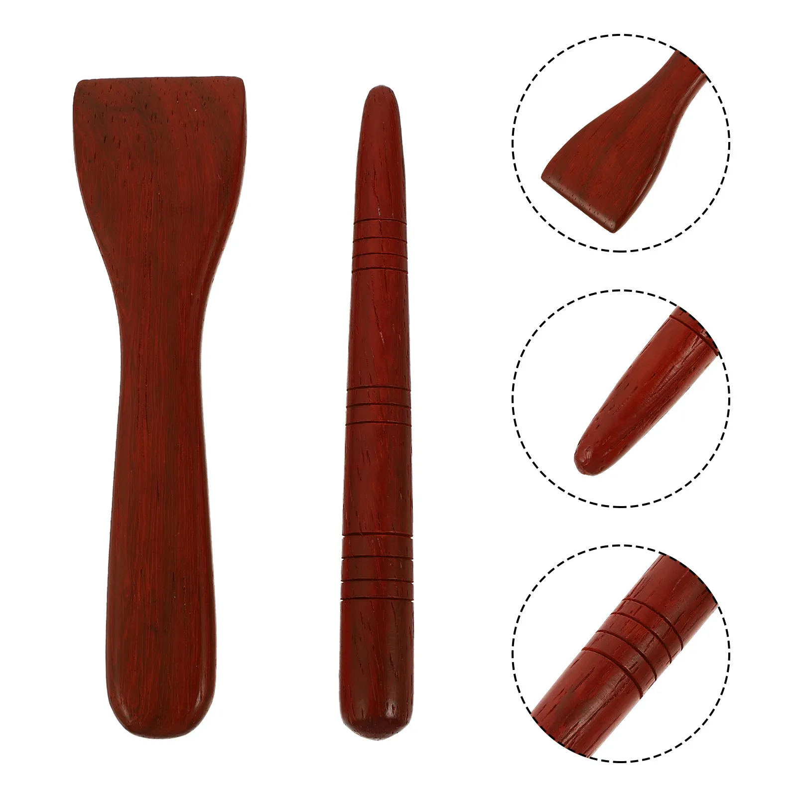 

Набор из 2 деревянных массажных скребков для лица (акупунктурные), для снятия боли