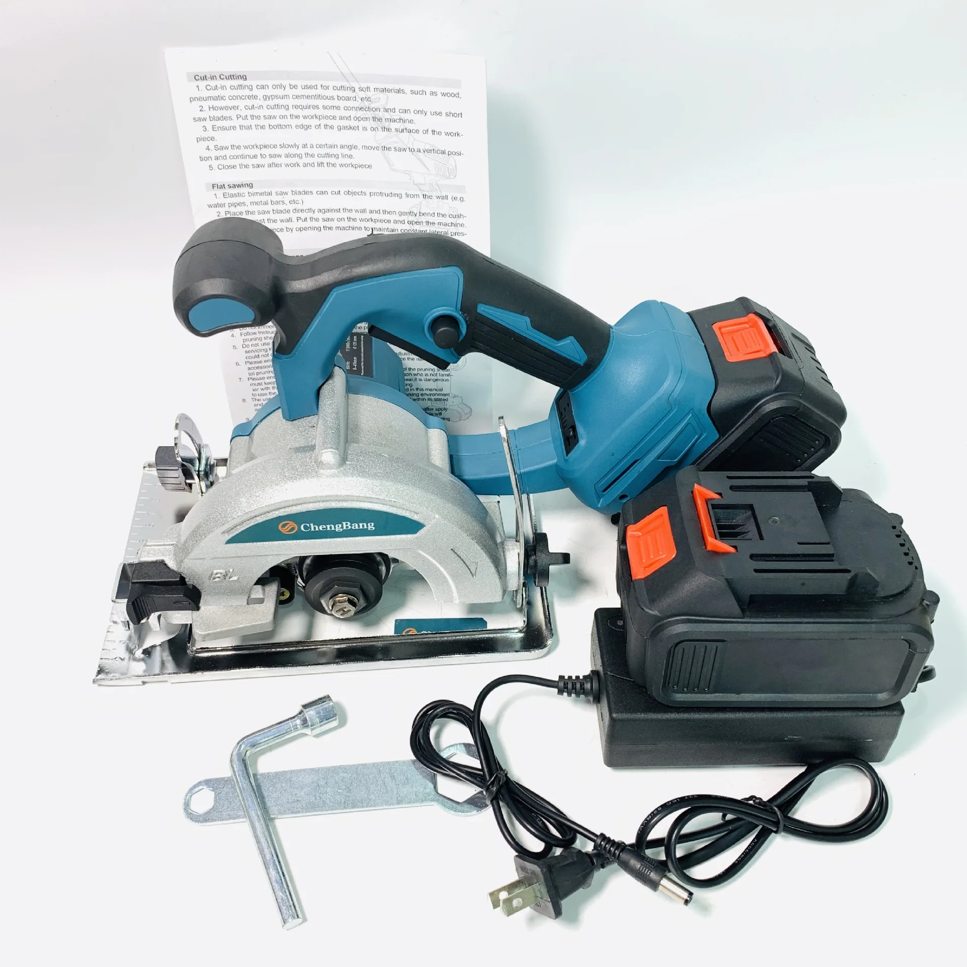 09 Lithium electric brushless electric circular saw five inch section 125 mm portable sawmill chargin Makita Battery