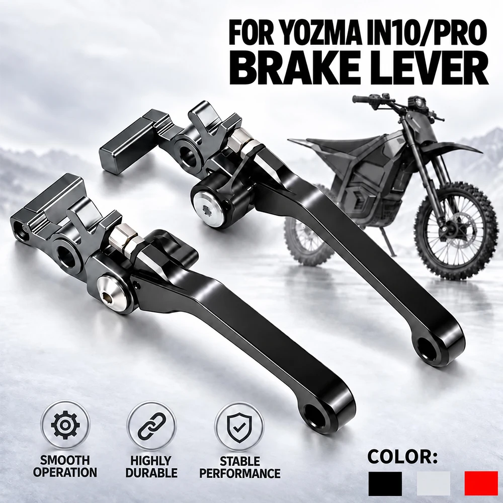For Yozma IN 10 PRO Aluminum Brake Lever Clutch Levers Motorcycle Handlebar Electric Dirt Pit Bike E‑Bike Replacement Accessorie