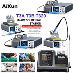 AIXUN T3A T3B T320 Intelligent Soldering Station Support T115 T210 T245 Handle Solder Tips Electric Welding Phone Repair Tools