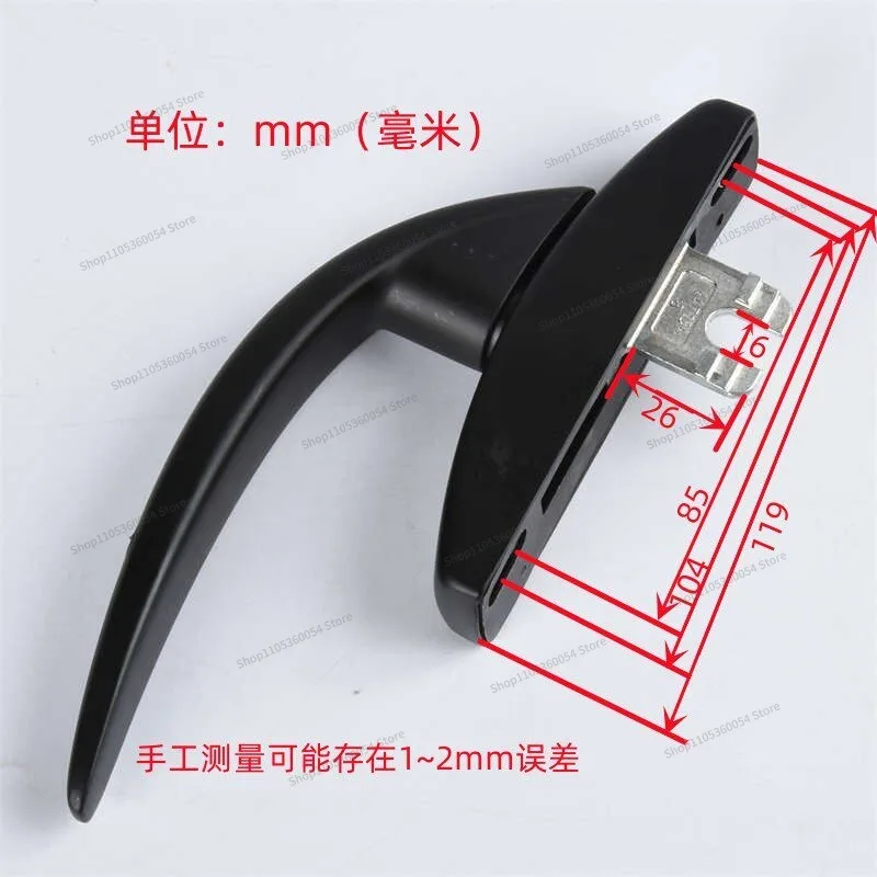 For Hardware, Broken Bridge Aluminum T300 Handle Inner Opening, Inner Inverted Handle, Inner Inverted Window Handle