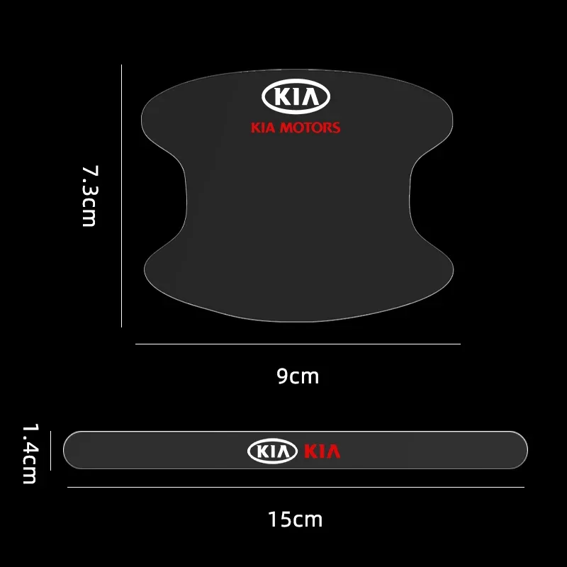 4 قطعة مقبض باب السيارة حامي ملصقات الفينيل المضادة للخدش حماية السيارات فيلم لكيا ريو Ceed سبورتاج سيراتو الروح سورينتو #2