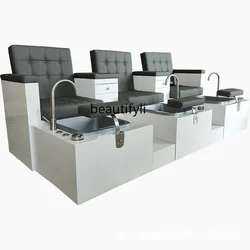 Manicure Sofa for Three People Foot Massage Automatic Electric Multifunctional Beauty Salon Pedicure Chair