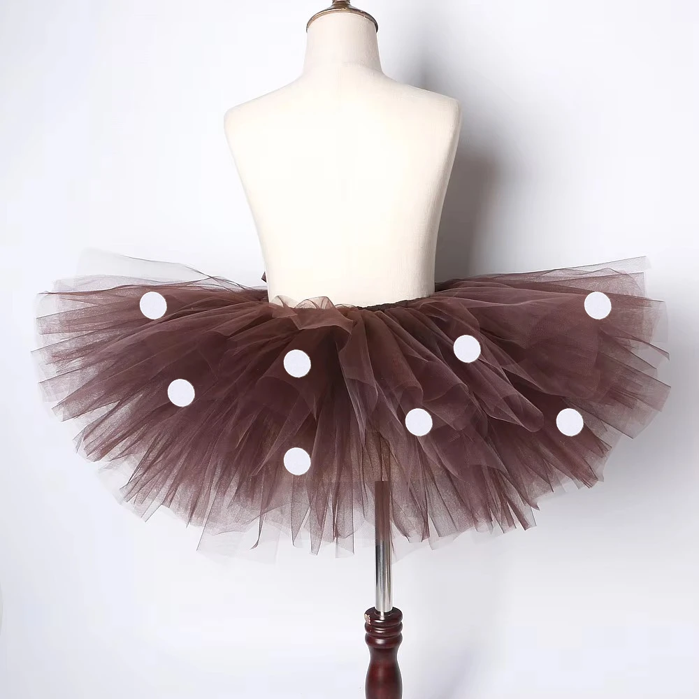 Brown Deer Tutu Skirt for Baby Girls Reindeer Christmas Dress Up Costumes for Kids Toddler Xmas New Years Ballet Tutus Outfit