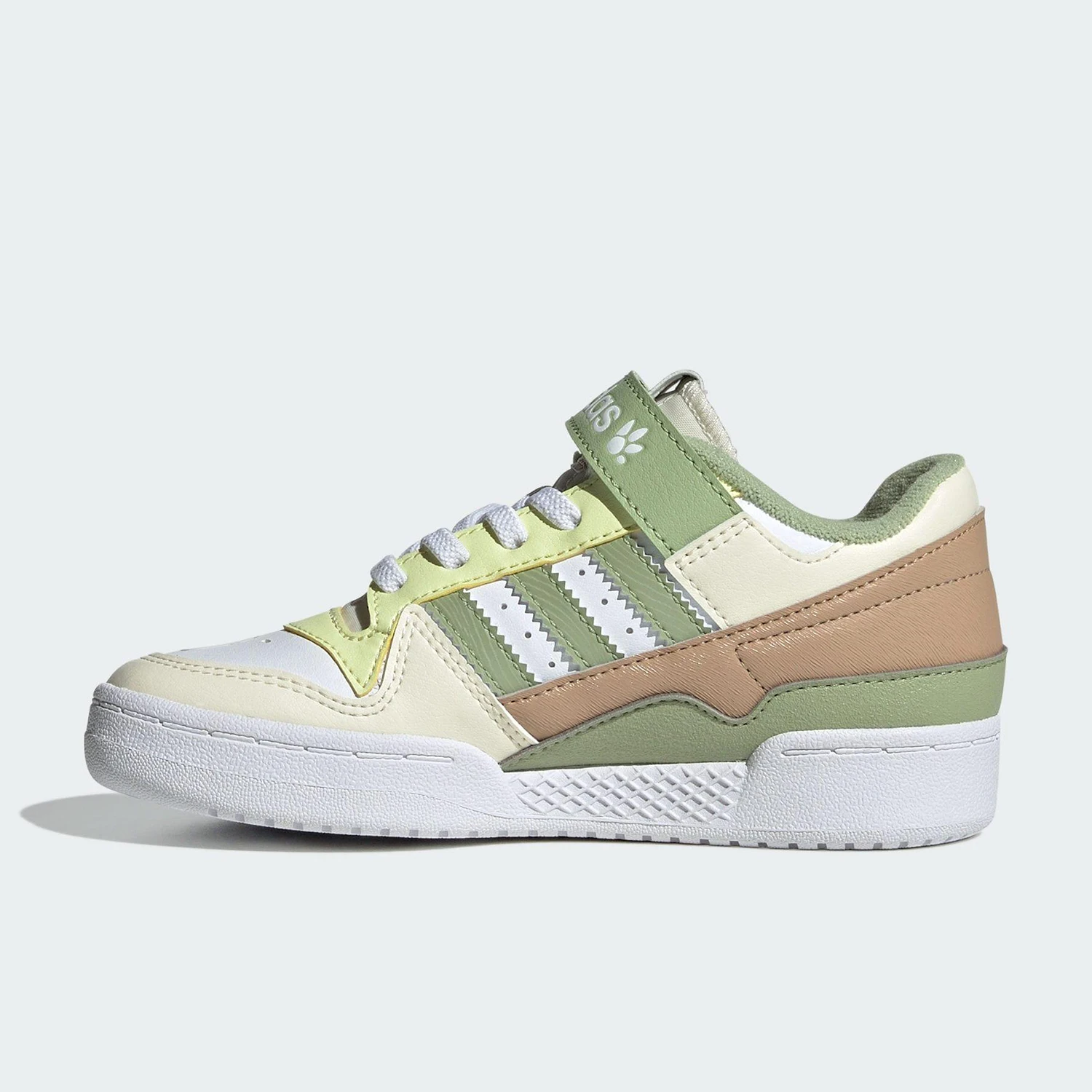 Adidas genuine clover children's sports Velcro breathable board shoes JS2476