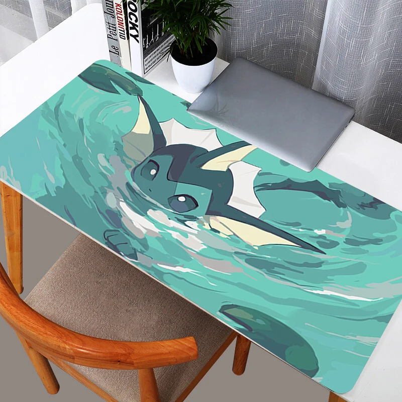 Extra Large Pokemon Pikachu Gaming Mouse Pad Computer Gamer Laptop Keyboard Carpet Mouse Mat Non-Slip Rubber Table Rug
