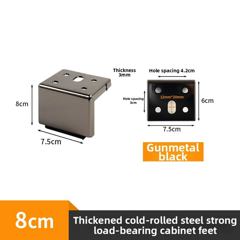 Furniture Accessory Furniture Legs Pre-drilled Holes Easy Installation Solid Metal Construction Electroplated Finish