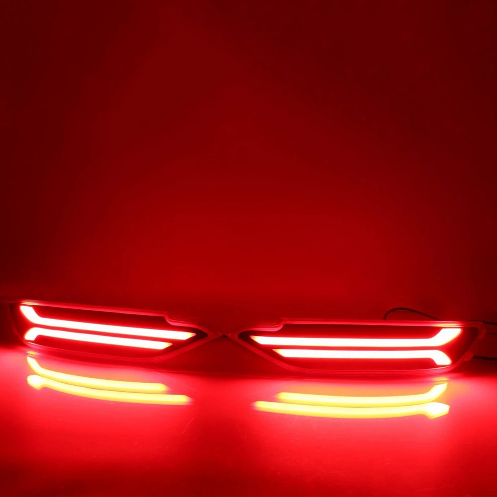 2Pcs for Hyundai New Tucson LED Rear Warning Brake Bumper Lights