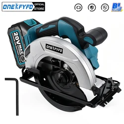 7 inch Brushless Electric Circular Saw Handle Power Tools Dust Passage Multifunction Cutting Machine For Makita 18V Battery