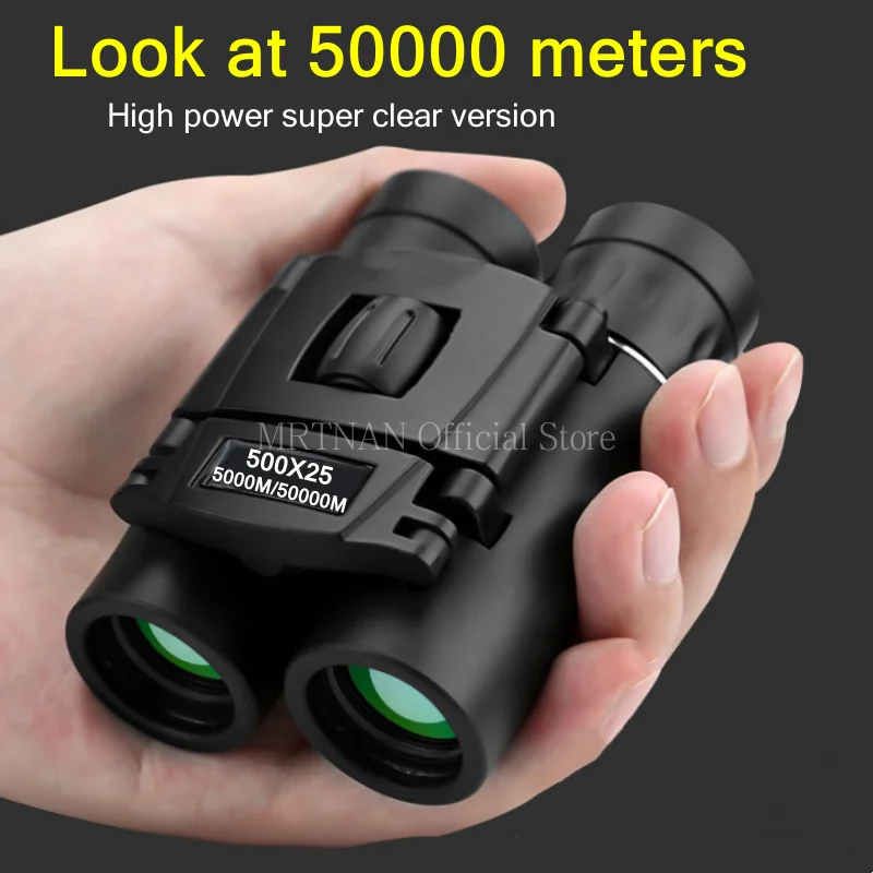 HD Zoom Portable Powerful Binoculars Long Range BAK4 Telescope Folding FMC Optics For Hunting Sports Outdoor Camping Travel