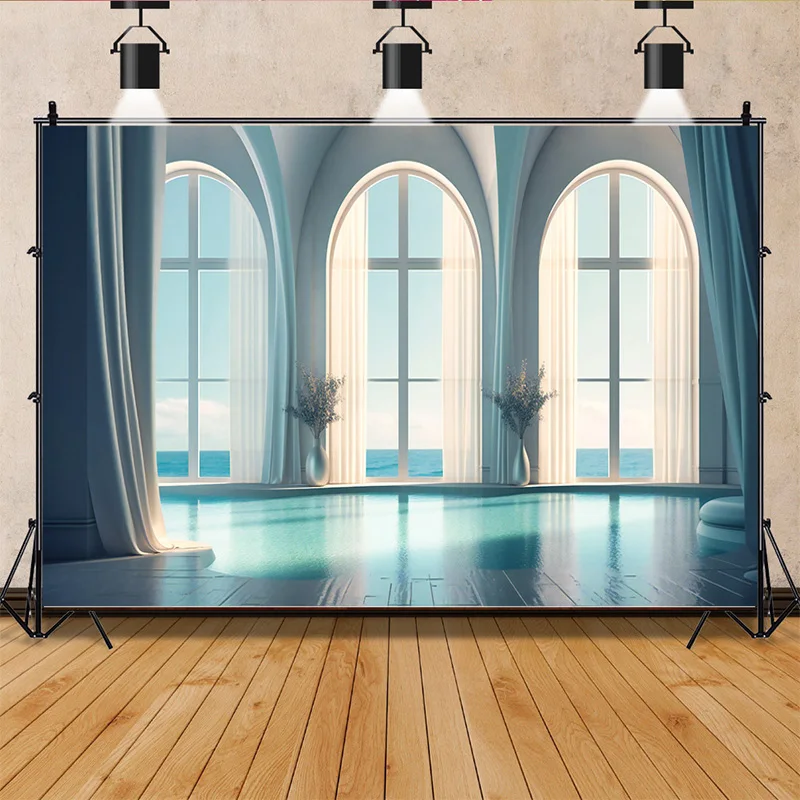 Retro Palace Castle Theme Photography Backdrops Props Wedding Theater Opera European Style Church Photo Studio Background ET-11