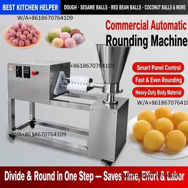 Energy-saving pita dough rounder, multi-functional stainless steel dough division rounder