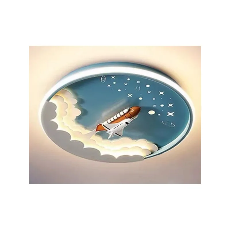 Modern Children's Room Ceiling Light Rocket Astronaut Unicorn Creative Bedroom Lighting Home Decor Led Ceiling Lamp Furniture