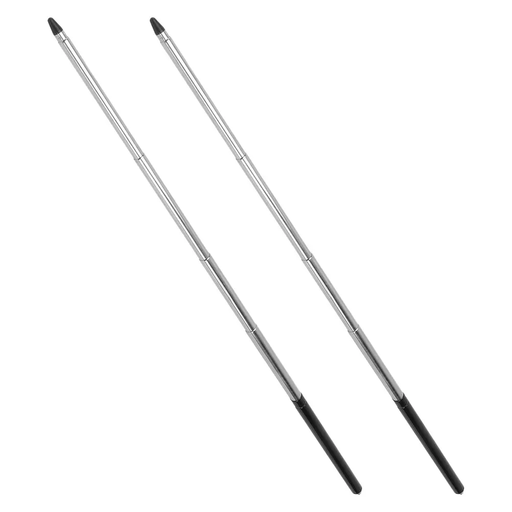 2 قطعة عصا الفولاذ المقاوم للصدأ قابلة للتمديد المعلم السلس تصغير أداة لوسائل تعليمية الفصول الدراسية #1