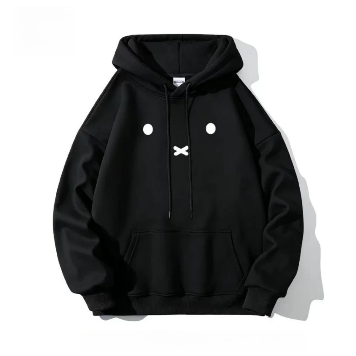Kawaii Miffy Hooded Sweater Cartoon Miffy Cap Sleeve Sweater Autumn/Winter Loose Fleece-Lined Lightweight Student Coat Clothing