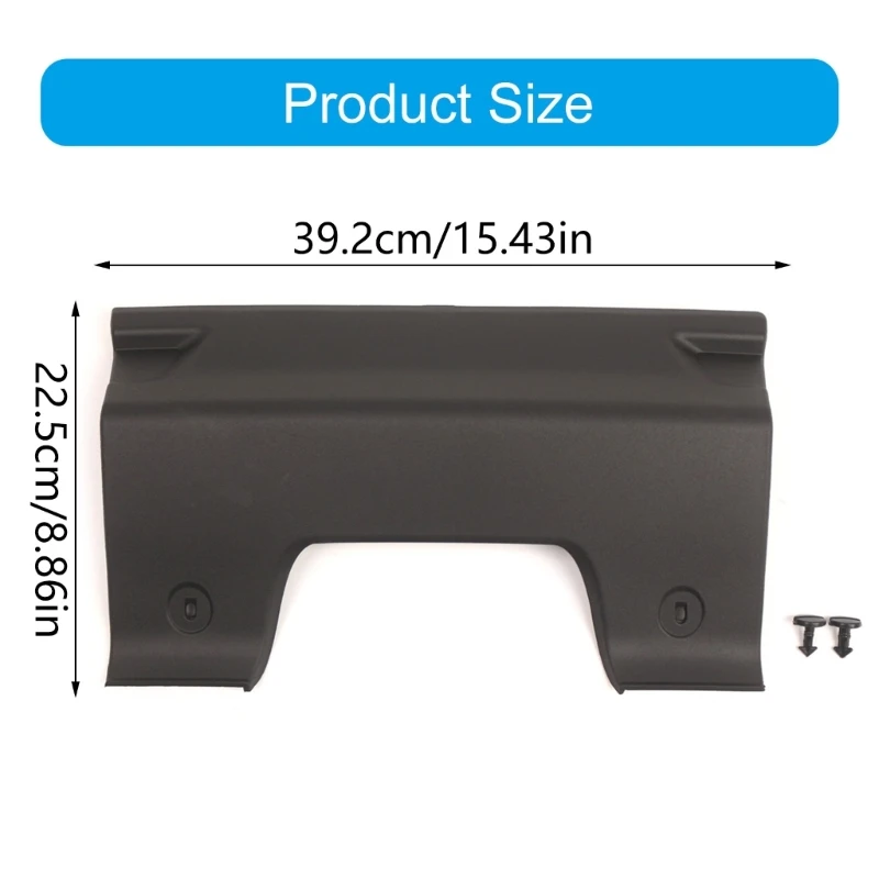 Recycled Plastic Tow Cover Accuracy Fit Rear Bumper Tow Hook Protector Simple Installs for DQU000011PCL