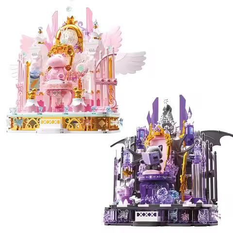 Idea Cartoon Animals Mini Block Angel Devil Environmental Throne Building Bricks Educational Toys Collection For Kids Gifts