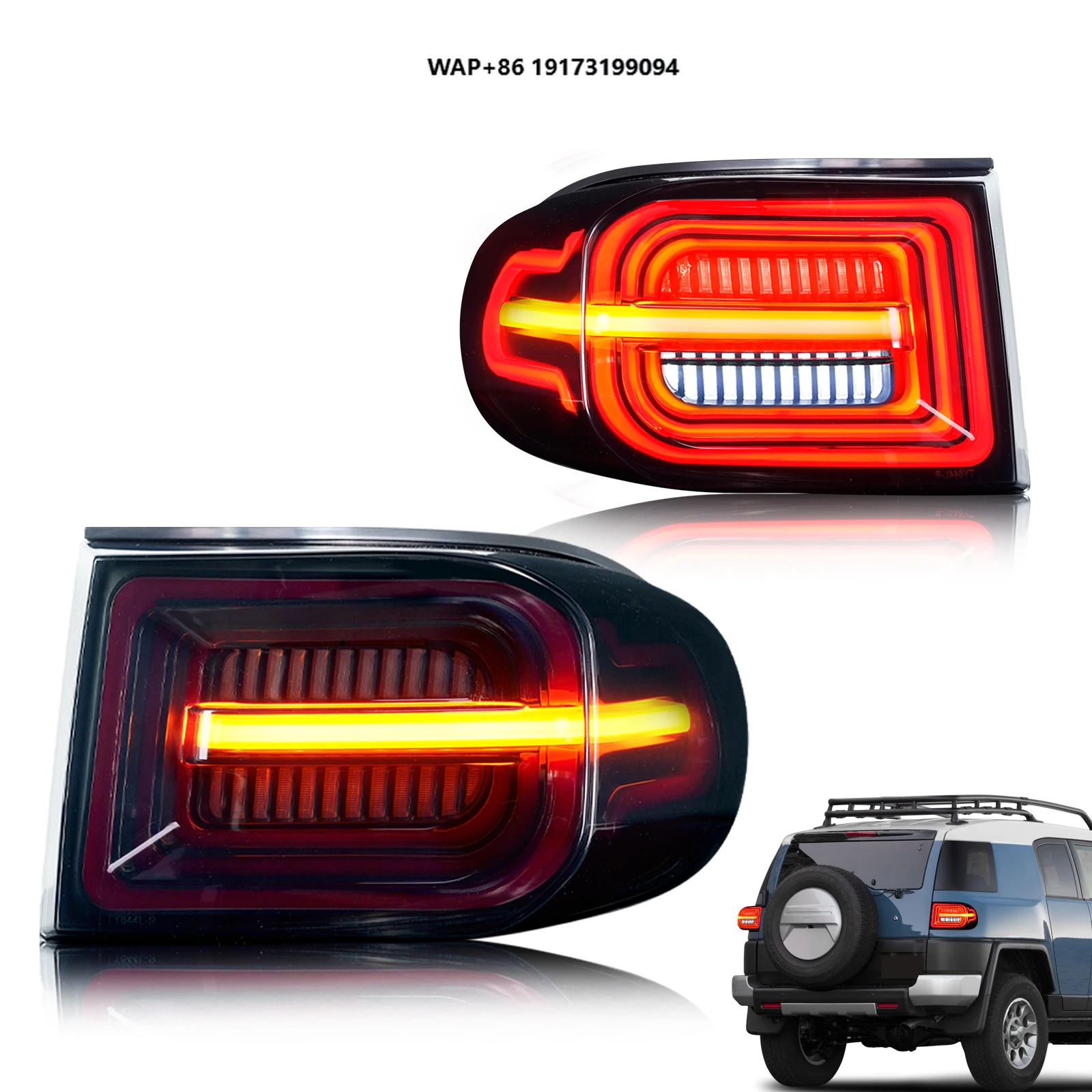 

Archaic for FJ Cruiser LED Taillights Sequential Turning Signal Rear Tail Lamp 2007-2020 Tail Light for-Toyota Fj Cruiser