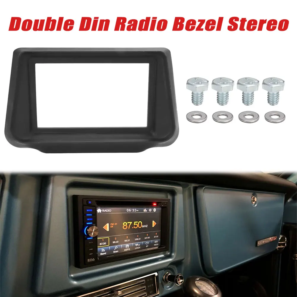 Accesorios de coche para camión Chevrolet C10, K5 Blazer y GMC 1967-1972 doble DIN Radio bisel estéreo